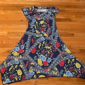 Rafaella Kids Dress - Navy, Red, Yellow Floral